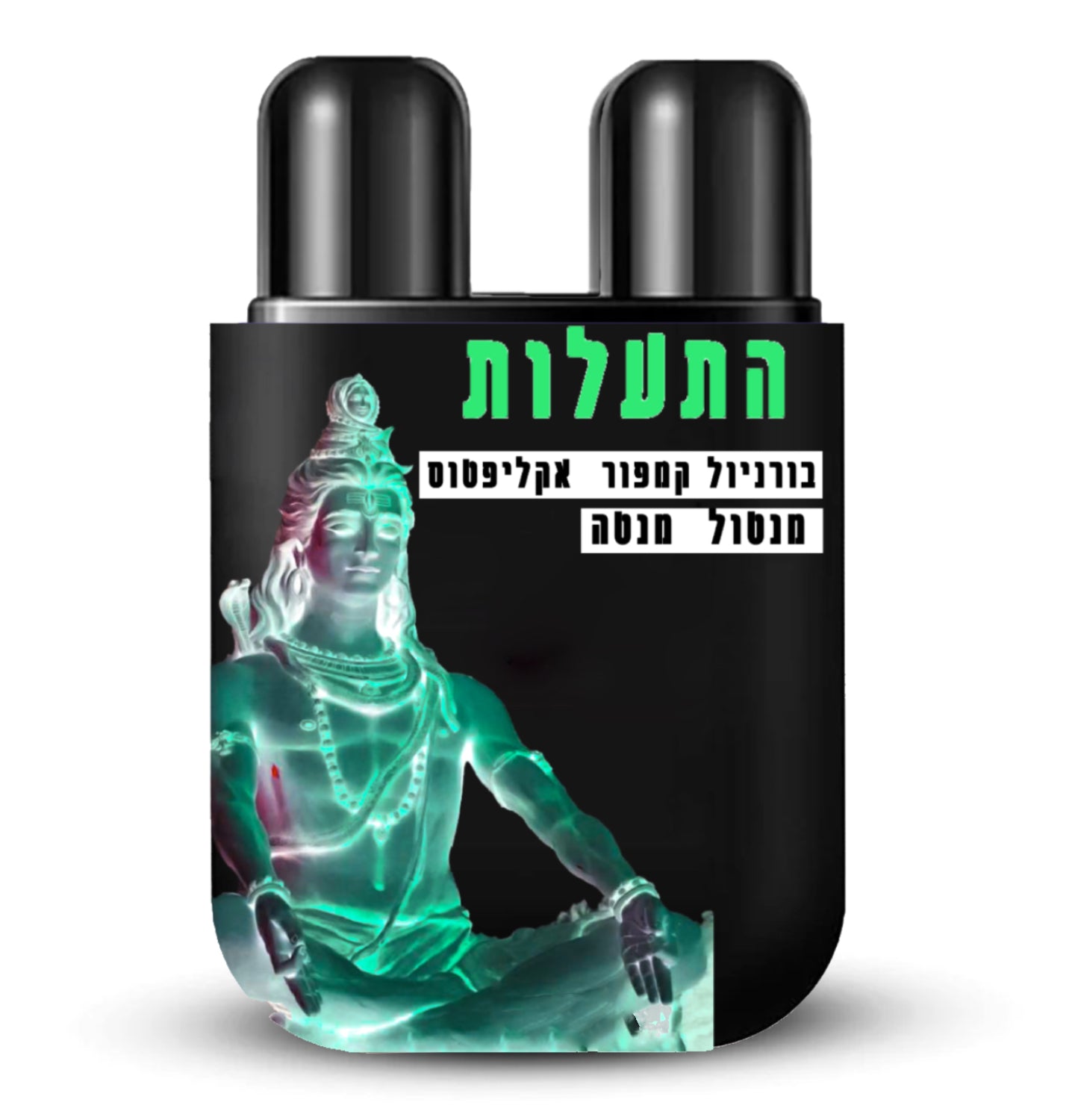 משאף שמן אתרי לאף על בסיס מנטה ללהרגשה מרוממת