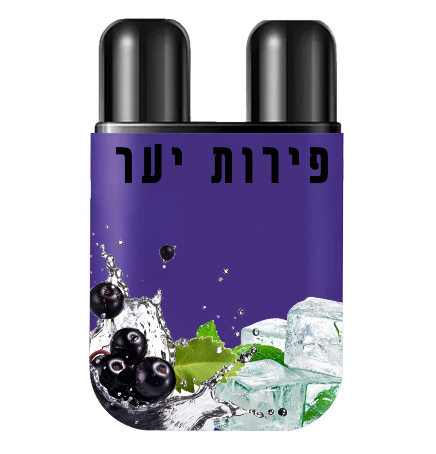 משאף אף כפול על בסיס שמן מנטה בניחוח פירות יער אקזוטי פירותי